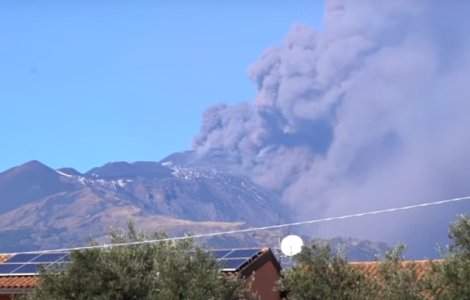 Regiunea vulcanului Etna, care a erupt luni, zguduita de un seism cu magnitudinea 4,8