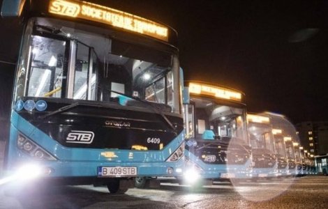 Autobuzele si tramvaiele care vor circula in noaptea de Anul Nou in Capitala