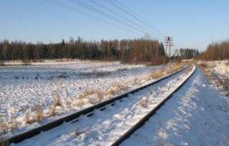  Video  Cum se merge cu trenul in Romania in timpul viscolului?