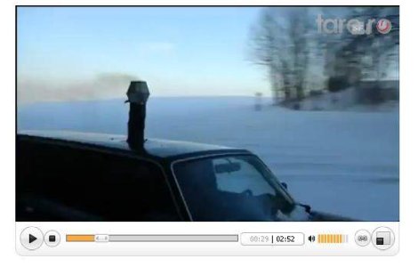 Pe timp de ger conduce o masina cu SOBA si HORN