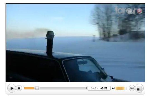 Pe timp de ger conduce o masina cu SOBA si HORN