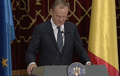 Tusk: Depinde acum de Romania daca si in ce fel Europa va depasi provocarile viitorului/ VIDEO