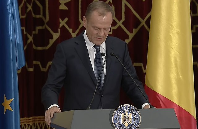 Tusk: Depinde acum de Romania daca si in ce fel Europa va depasi provocarile viitorului/ VIDEO