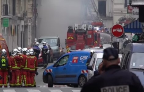 Zeci de persoane, ranite intr-o explozie puternica produsa la o brutarie din Paris/ VIDEO