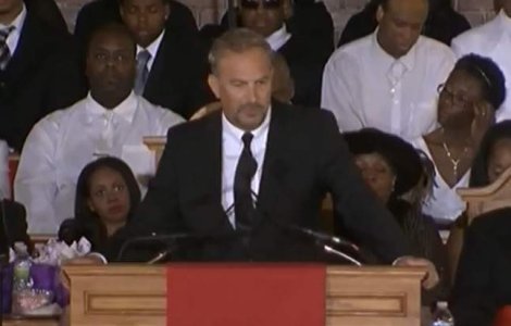  Video  Funeraliile lui Whitney: Discursul lui Kevin Costner