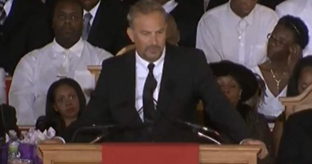  Video  Funeraliile lui Whitney: Discursul lui Kevin Costner
