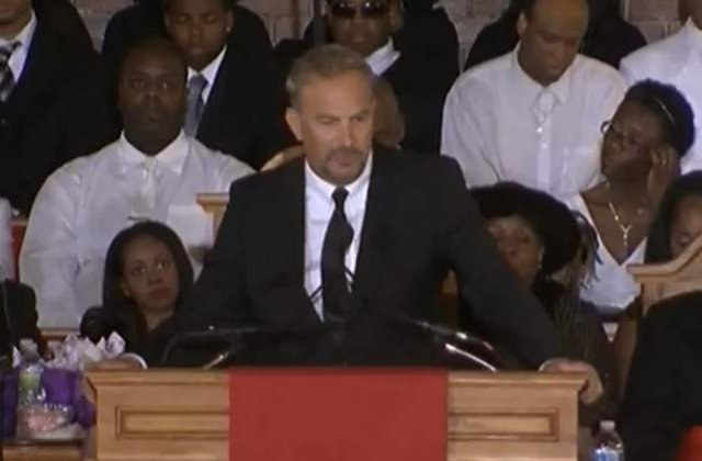 [VIDEO] Funeraliile lui Whitney: Discursul lui Kevin Costner