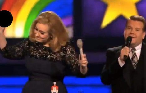  Video  Adele face un gest obscen in timpul unui discurs