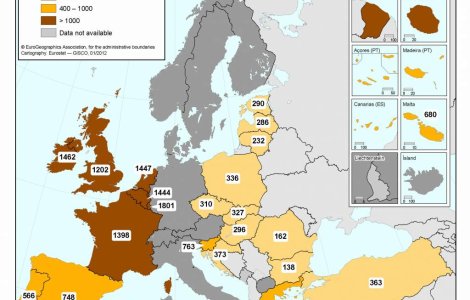 Harta salariilor minime din Uniunea Europeana