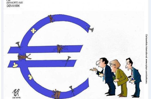 Zona Euro, luata la misto cu penita si creion