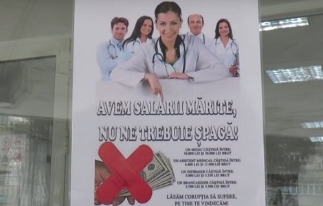 Metoda gasita de medicii de la un spital din Slatina pentru a-i impiedica pe pacienti sa le dea spaga/ VIDEO