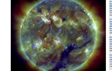 Cea mai puternica eruptie solara din ultimii cinci ani va lovi astazi Pamantul