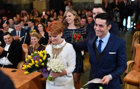 Lia Olguta Vasilescu si Claudiu Manda s-au casatorit/ FOTO