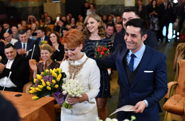 Lia Olguta Vasilescu si Claudiu Manda s-au casatorit/ FOTO