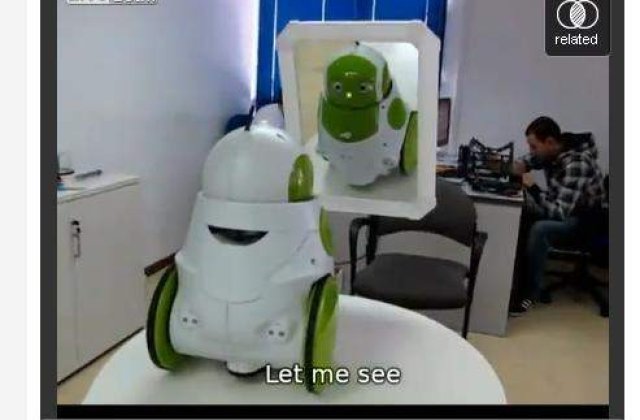 [VIDEO] Cum reactioneaza un robot cand se vede in oglinda?