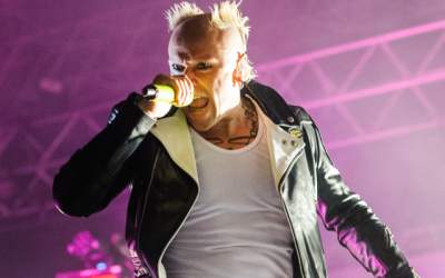 Keith Flint, solistul trupei...