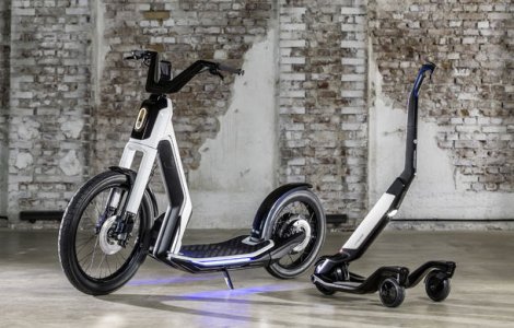 Alternative la utilizarea masinii in oras: Volkswagen prezinta doua concepte de scutere electrice