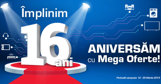 Mega oferte la aniversarea de 16 ani a Media Galaxy