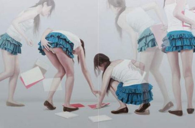 Picturi in ulei cu efect de dubla expunere