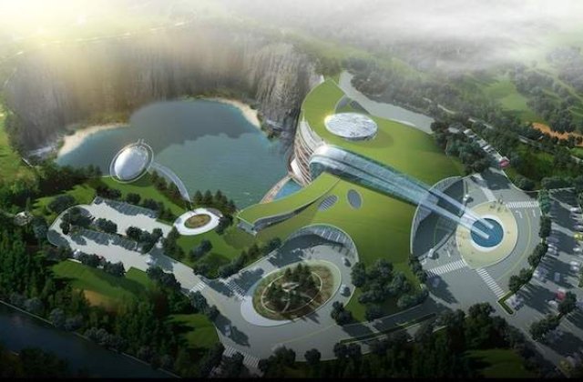 [FOTO] China construieste primul hotel sub pamant