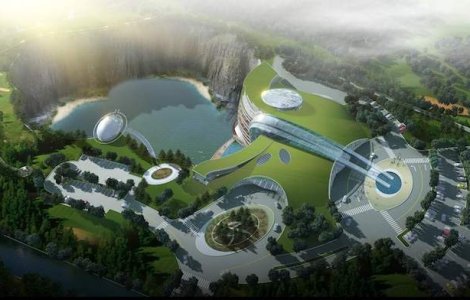  Foto  China construieste primul hotel sub pamant