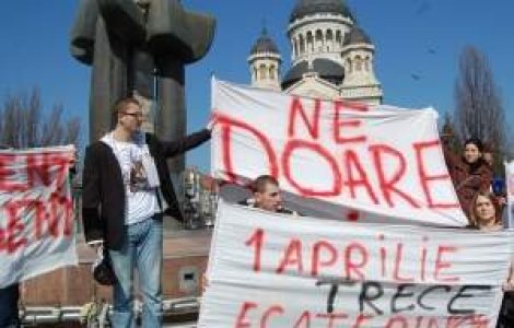 Studentii au iesit in strada