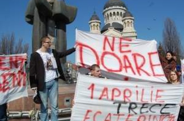 Studentii au iesit in strada