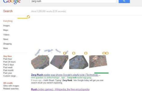 ZERG RUSH, nou joc de la Google. L-ai incercat?