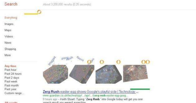 ZERG RUSH, nou joc de la Google. L-ai incercat?