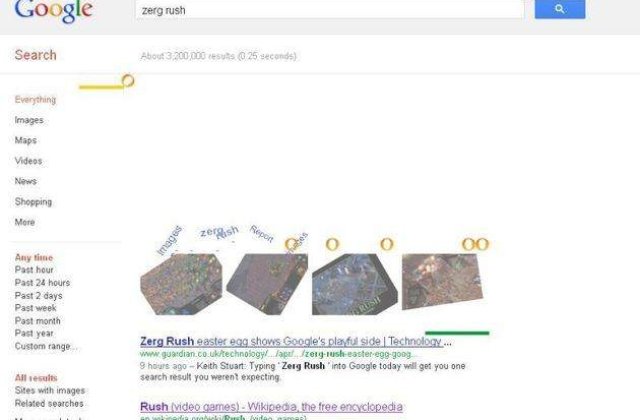 ZERG RUSH, nou joc de la Google. L-ai incercat?