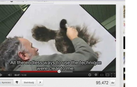  Video  Artistul ce picteaza cu FOCUL