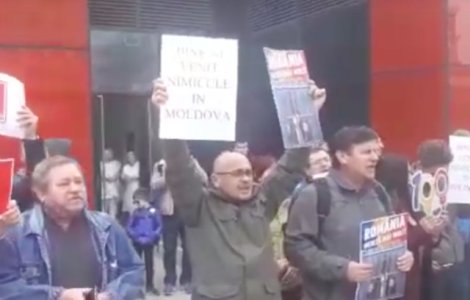 Protest la Iasi inaintea mitingului PSD/ VIDEO