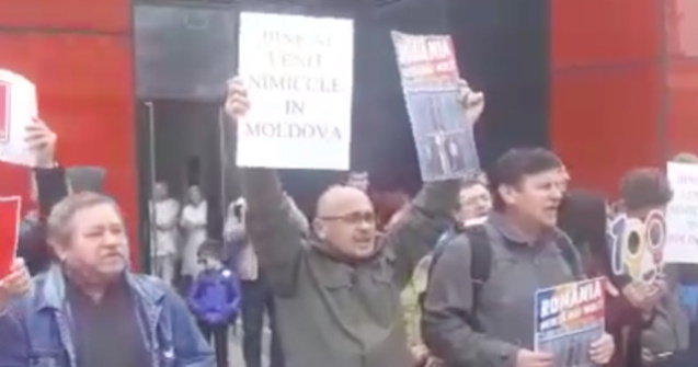 Protest la Iasi inaintea mitingului PSD/ VIDEO