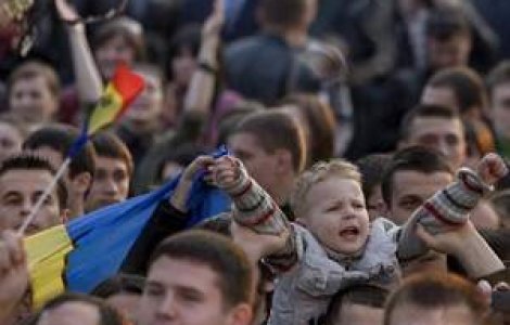 Manifestatie anticomunista la Chisinau