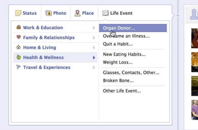 Facebook te va intreba daca vrei sa-ti DONEZI ORGANELE