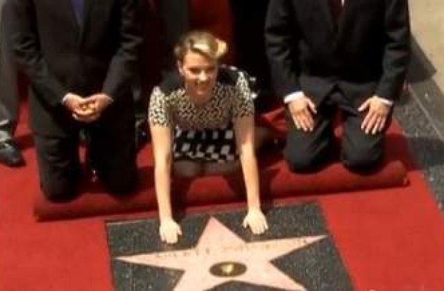 [VIDEO] Scarlett Johansson a primit o stea pe Walk of Fame