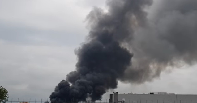 Incendiu la un centru comercial din Afumati. A fost declansat sistemul RO-ALERT/ VIDEO