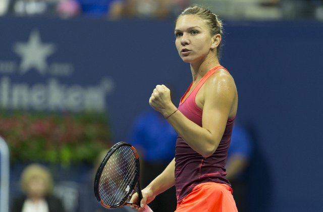 Simona Halep s-a calificat in optimi la Madrid, dupa ce a invins-o pe Konta