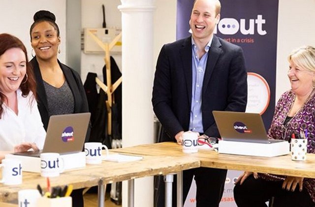 Ducii de Cambridge si de Sussex au lansat un serviciu prin SMS pentru persoanele care sufera de probleme de sanatate mintala