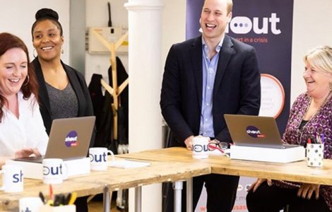 Ducii de Cambridge si de Sussex au lansat un serviciu prin SMS pentru persoanele care sufera de probleme de sanatate mintala