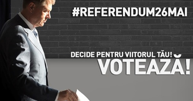 Iohannis indeamna romanii sa mearga la referendum: Votati 'Da'