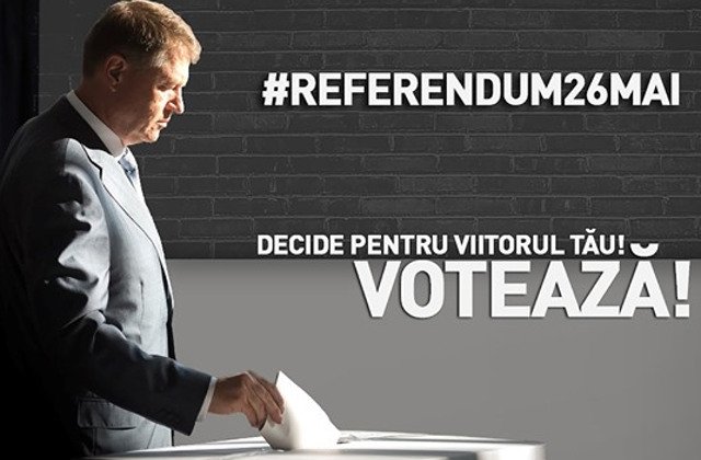 Iohannis indeamna romanii sa mearga la referendum: Votati &#39;Da&#39; si nu-i lasati pe altii sa decida in locul vostru!