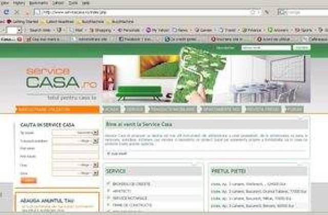 Investitie de 20.000 de euro in primul web site romanesc ce reuneste toate serviciile pentru casa