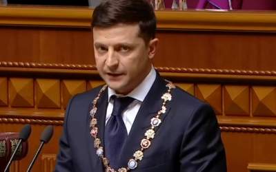 Noul presedinte al Ucrainei...