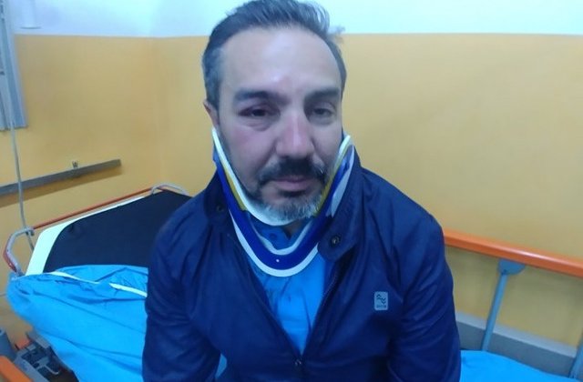 Presedintele USR Mehedinti, batut in timp ce impartea pliante: Violenta este ultimul refugiu al incompetentilor si al hotilor