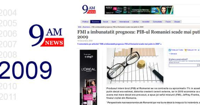 Numarul 1 intr-o luna dupa vizitatori unici (2009)