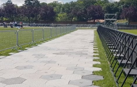 Cum a ramas Campia Libertatii din Blaj dupa plecarea pelerinilor / VIDEO