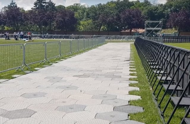 Cum a ramas Campia Libertatii din Blaj dupa plecarea pelerinilor / VIDEO