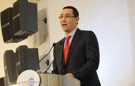 Ponta propune separarea atributiilor presedintelui si premierului