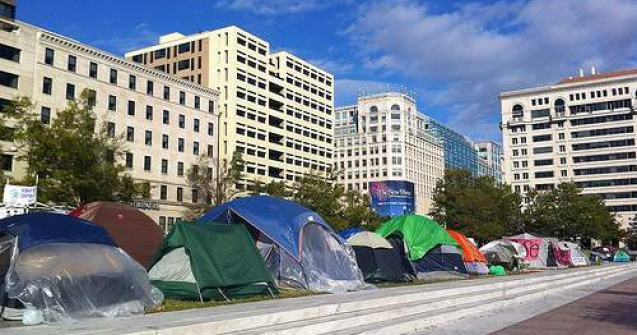 S-au strans ultimele corturi ale Occupy DC